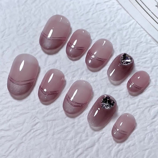 Icy Pink Princess | Short Oval