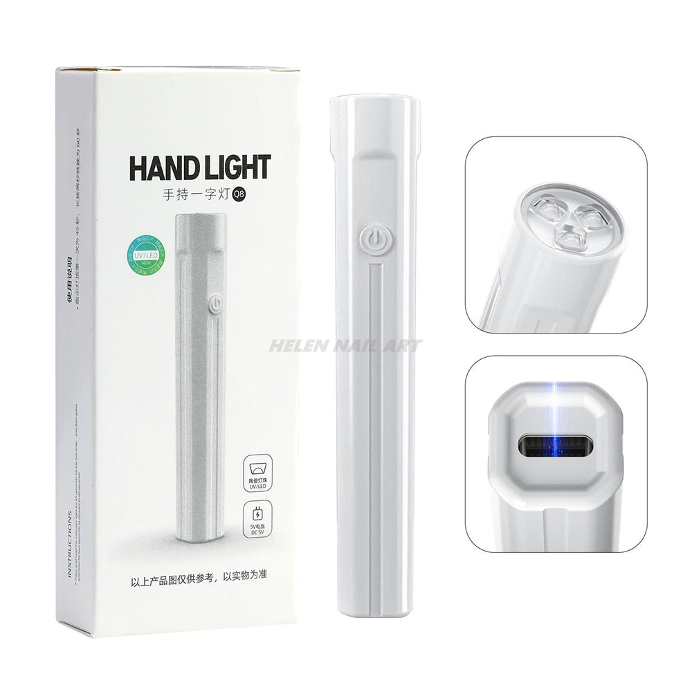 Mini Handheld UV LED Nail Lamp with Stand