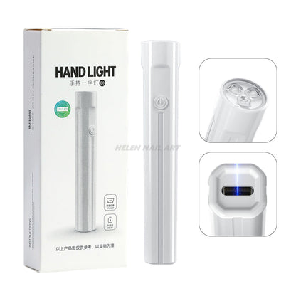Mini Handheld UV LED Nail Lamp with Stand