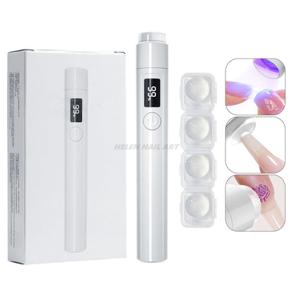 Mini Handheld UV LED Nail Lamp with Stand