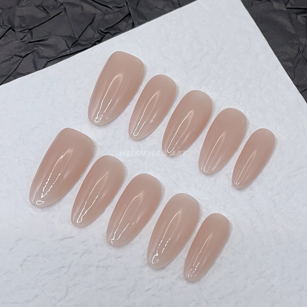 Nude Elegance | Almond Nails