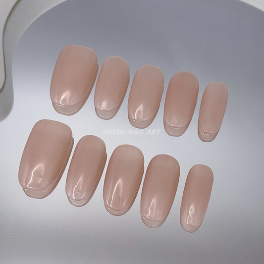 Nude Elegance | Short Oval